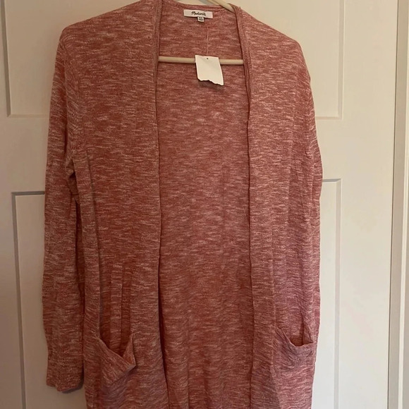 NWT!! Madewell - Summer Ryder Cardigan - Pink/White - Size XXS - Picture 5 of 7
